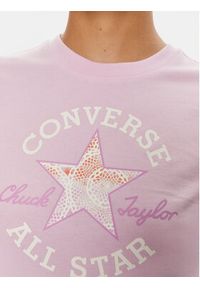 Converse T-Shirt W Chuck Patch Infill Tee 10026362-A03 Fioletowy Regular Fit. Kolor: fioletowy. Materiał: bawełna #5