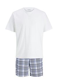 Jack & Jones Piżama Max 12277165 Biały Standard Fit. Kolor: biały. Materiał: bawełna, syntetyk #4