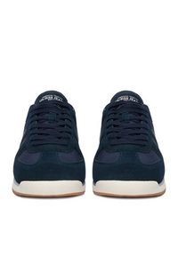 Guess Jeans Sneakersy EO-DELAND-01 WE Granatowy. Kolor: niebieski. Materiał: zamsz, skóra #7