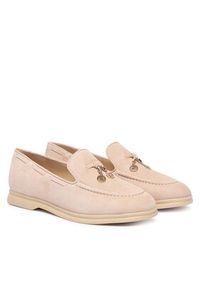 Guess Loafersy Aryanai FLTNAI SUE14 Beżowy jasny. Kolor: beżowy. Materiał: zamsz, skóra #6