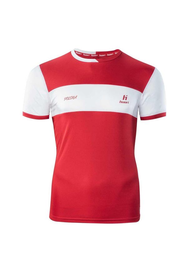 Huari - Męska Koszulka Alumini Polska. Kolor: czerwony, biały, wielokolorowy. Sport: turystyka piesza