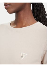 Guess T-Shirt V4YI09 J1314 Beżowy Regular Fit. Kolor: beżowy. Materiał: bawełna #2