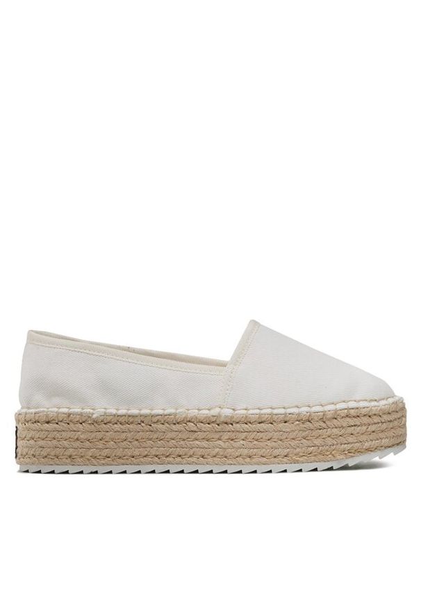 Tommy Jeans Espadryle Flatform Espadrille EN0EN02078 Biały. Kolor: biały. Materiał: materiał