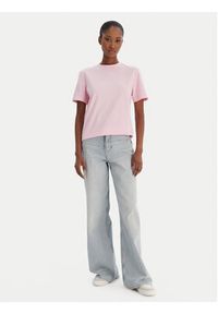 Calvin Klein T-Shirt 20s Classic Logo LV147C857G Różowy Regular Fit. Kolor: różowy. Materiał: bawełna #5