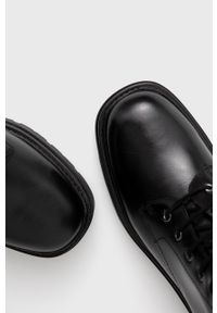 Aldo Workery skórzane Ethaohan damskie kolor czarny na płaskim obcasie lekko ocieplone. Nosek buta: okrągły. Kolor: czarny. Materiał: skóra. Obcas: na obcasie. Wysokość obcasa: niski #2