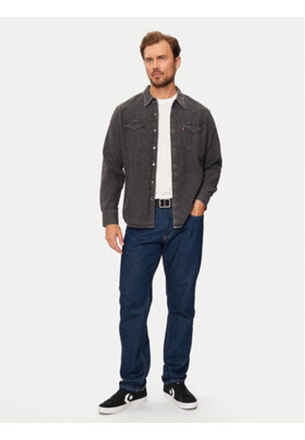 Levi's® Koszula jeansowa Barstow Western 85744-0038 Czarny Standard Fit. Kolor: czarny. Materiał: bawełna