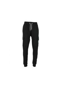 PEAK MOUNTAIN - Spodnie dresowe bawełniane Peak Mountain French Terry. Kolor: czarny. Materiał: bawełna, dresówka. Sezon: lato. Sport: bieganie, turystyka piesza #1