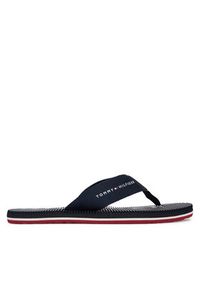 TOMMY HILFIGER - Tommy Hilfiger Japonki Massage Beach Sandal FM0FM06006 Granatowy. Kolor: niebieski. Materiał: materiał #3