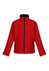 Regatta - Kurtka Dziecięca/dziecięca Ablaze 2 Layer Soft Shell Jacket. Kolor: czerwony, czarny, wielokolorowy