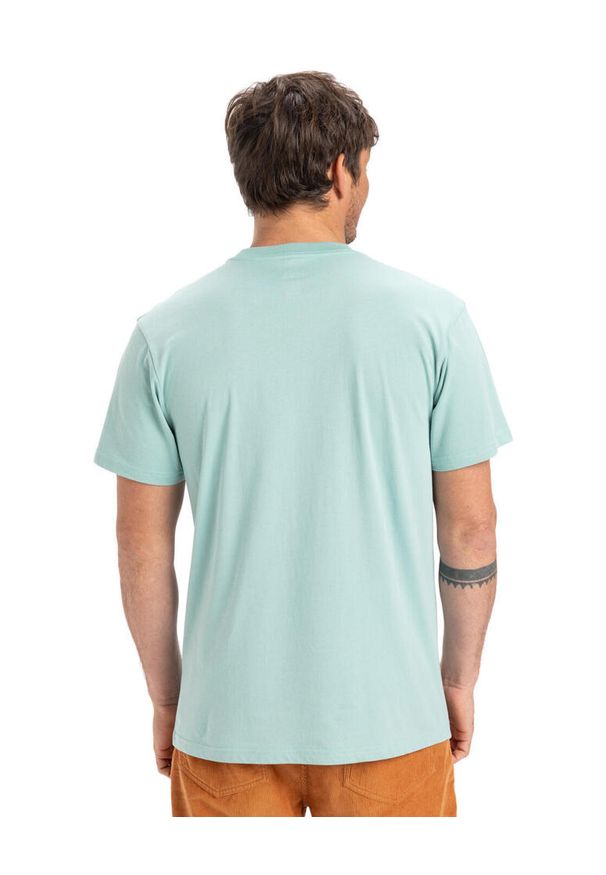 Quiksilver - Koszulka z krótkim rękawem dla Mężczyzn EV SUN DAGGER Niebieski. Kolor: niebieski. Materiał: jersey, bawełna. Długość rękawa: krótki rękaw. Długość: krótkie. Wzór: nadruk