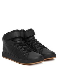 Adidas - adidas Sneakersy Grand Court Mid K JR0804 Czarny. Kolor: czarny. Materiał: skóra #4