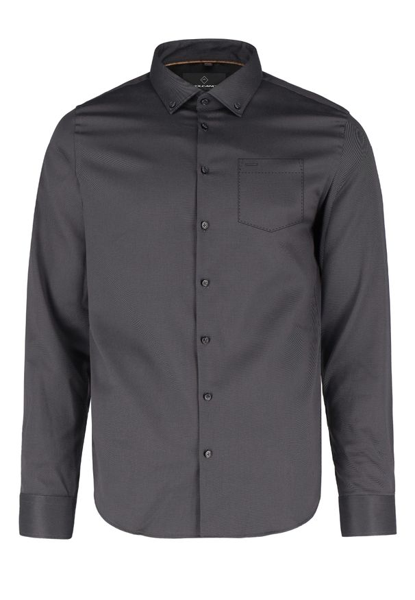 Volcano - Koszula z długim rękawem, Regular Fit, K-BENTU. Okazja: na co dzień. Kolekcja: plus size. Materiał: bawełna, materiał. Długość rękawa: długi rękaw. Długość: długie. Styl: casual