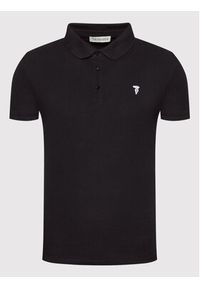 Trussardi Jeans - Trussardi Polo Piquet 52T00597 Czarny Regular Fit. Typ kołnierza: polo. Kolor: czarny. Materiał: bawełna