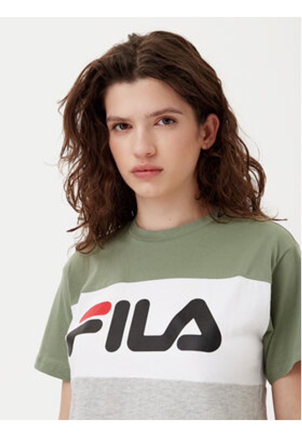 Fila T-Shirt Allison 682125 Kolorowy Regular Fit. Materiał: bawełna. Wzór: kolorowy