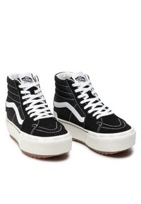 Vans Sneakersy Sk8-Hi Stacked VN0A4BTW5ZN1 Czarny. Kolor: czarny. Materiał: zamsz, skóra. Model: Vans SK8