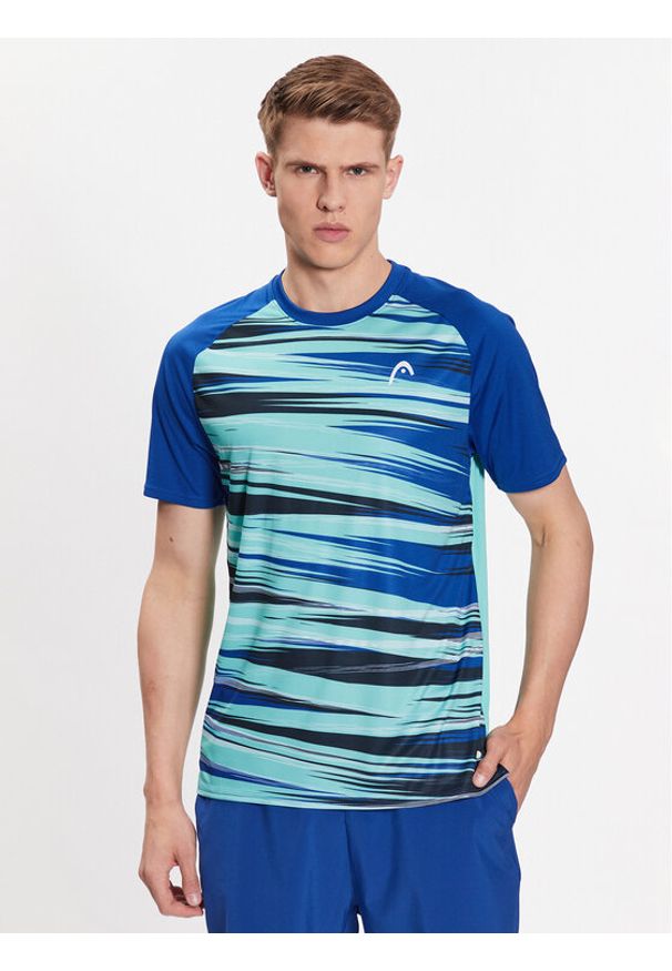 Head T-Shirt Topspin 811453 Zielony Regular Fit. Kolor: zielony. Materiał: syntetyk