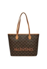 Valentino by Mario Valentino - VALENTINO Duża brązowa shopperka Liuto. Kolor: brązowy