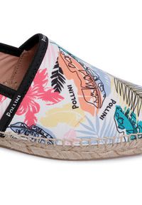 Pollini Espadryle SA10462G0ARA0100 Kolorowy. Materiał: materiał. Wzór: kolorowy #4