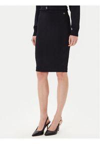 Marciano Guess Spódnica midi 5YGD29 5036Z Czarny Slim Fit. Kolor: czarny. Materiał: wiskoza