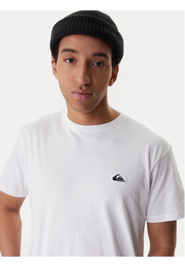 Quiksilver T-Shirt EQYZT07711 Biały Regular Fit. Kolor: biały. Materiał: bawełna