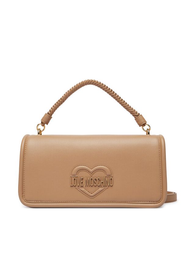 Love Moschino - LOVE MOSCHINO Torebka JC4096PP1OLL0104 Beżowy. Kolor: beżowy. Materiał: skórzane