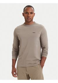 BOSS Longsleeve 50506365 Beżowy ciemny Regular Fit. Kolor: beżowy. Materiał: bawełna. Długość rękawa: długi rękaw #1