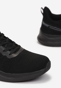 Born2be - Czarne Buty Sportowe Euphima. Kolor: czarny. Materiał: materiał. Szerokość cholewki: normalna