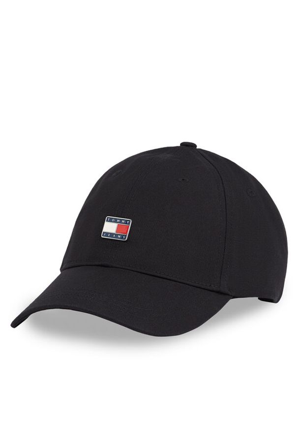 Tommy Jeans Czapka z daszkiem Tjw Heritage Plaque Cap AW0AW16986 Czarny. Kolor: czarny. Materiał: materiał, bawełna
