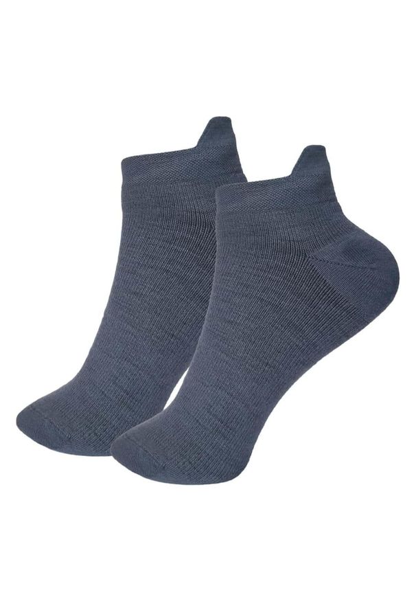 WOOLONA - Skarpetki krótkie z wełny merino - 2 szt. Kolor: szary. Materiał: wełna. Sport: turystyka piesza