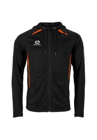 STANNO - Bluza dresowa z pełnym zamkiem błyskawicznym Stanno Stadio. Kolor: czarny, pomarańczowy, wielokolorowy. Materiał: dresówka