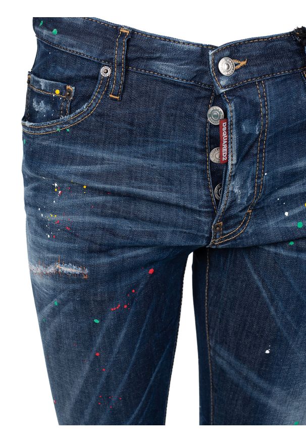 DSQUARED2 - Dsquared2 Jeansy "Skater Jean" | S71LB1165 S30789 | Mężczyzna | Granatowy. Okazja: na co dzień. Stan: obniżony. Kolor: niebieski. Sezon: lato. Styl: elegancki, casual