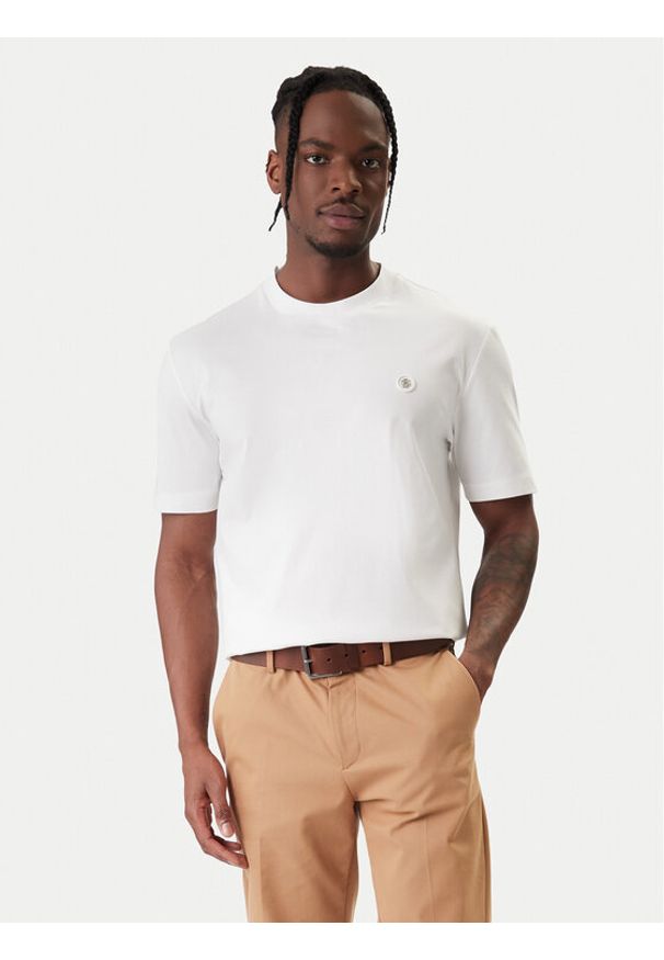 BOSS T-Shirt C-Taut 01 50555844 Biały Regular Fit. Kolor: biały. Materiał: bawełna