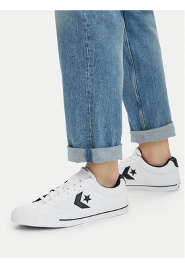 Converse Tenisówki Sport Casual A17559C Biały. Okazja: na co dzień. Kolor: biały. Materiał: materiał. Styl: casual, sportowy