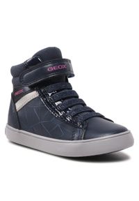 Trzewiki Geox J Gisli G. A J164NA 00454 C4268 M Navy/Fuchsia. Kolor: niebieski. Materiał: skóra