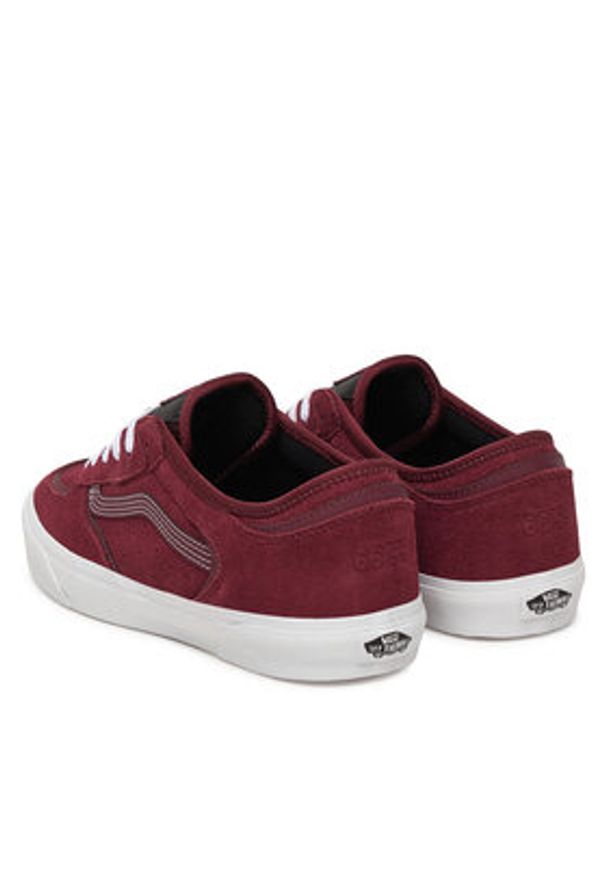 Vans Sneakersy Rowley Classic VN000SF44QU1 Bordowy. Kolor: czerwony. Materiał: skóra, zamsz. Model: Vans Classic
