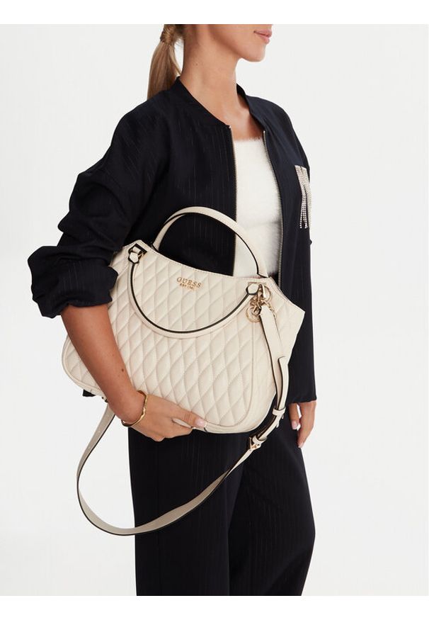 Guess Torebka Valla HWQG81 22220 Écru. Materiał: skórzane