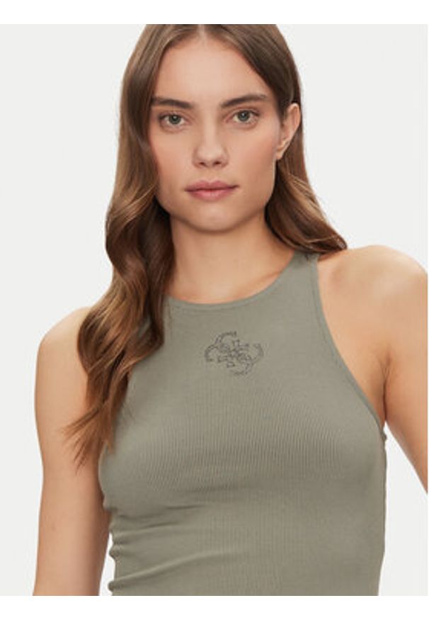 Guess Top W5GP57 KCV52 Zielony Slim Fit. Kolor: zielony. Materiał: syntetyk