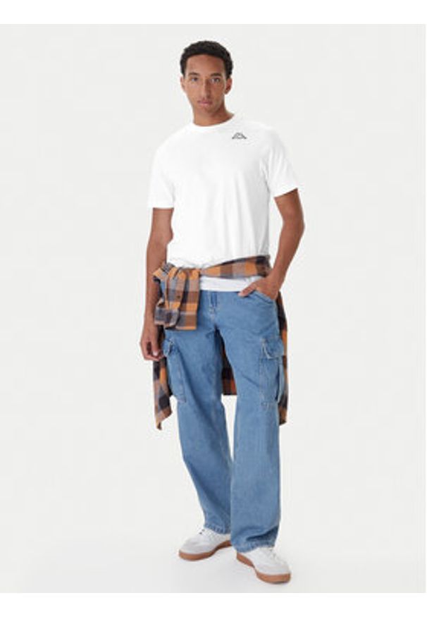 Kappa Komplet t-shirtów Logo Sylvo 322562W Biały Regular Fit. Kolor: biały. Materiał: bawełna