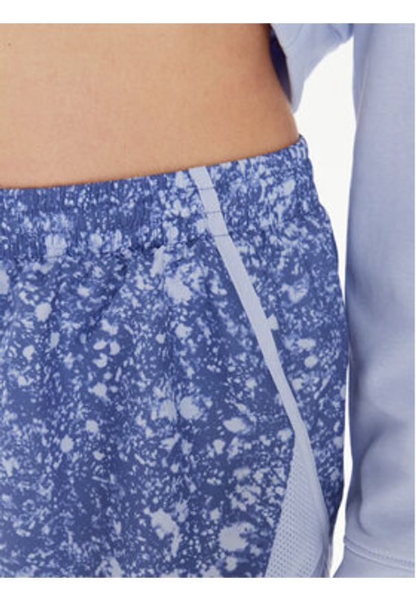 Under Armour Szorty sportowe Ua Fly By Printed Short 1382439-539 Niebieski Loose Fit. Kolor: niebieski. Materiał: syntetyk