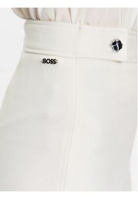 BOSS - Boss Spodnie materiałowe 50495683 Écru Regular Fit. Materiał: wiskoza #3