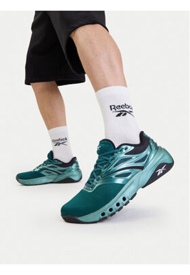 Reebok Buty na siłownię SS-ERS TRAINER 100262101 Turkusowy. Kolor: turkusowy. Materiał: materiał. Sport: fitness