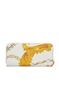 Versace Jeans Couture Duży Portfel Damski 75VA5PF1 Biały. Kolor: biały. Materiał: skóra #3