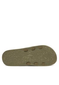 Calvin Klein Jeans Klapki Slide Rubber Neoprene Monologo YM0YM00361 Khaki. Kolor: brązowy #4