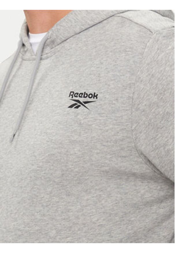 Reebok Bluza Left Chest 100067634 Szary Regular Fit. Kolor: szary. Materiał: bawełna