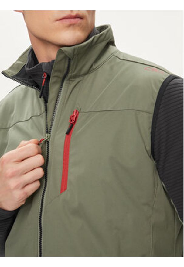 CMP Kamizelka 30A9317 Zielony Regular Fit. Kolor: zielony. Materiał: syntetyk