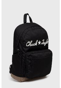 Converse plecak kolor czarny duży z nadrukiem. Kolor: czarny. Wzór: nadruk #2