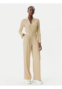Patrizia Pepe Kombinezon 8T0047 A545 B814 Beżowy Regular Fit. Kolor: beżowy. Materiał: syntetyk #4