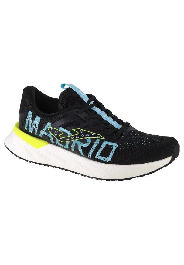 Buty do biegania Joma R.Madrid Storm Viper 2101 M RMADRIW2101 czarne. Zapięcie: sznurówki. Kolor: czarny. Materiał: guma, tkanina, syntetyk. Szerokość cholewki: normalna