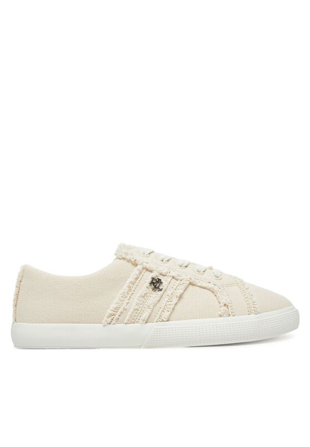 Lauren Ralph Lauren - LAUREN RALPH LAUREN Sneakersy Janson Fray 802967040001 Écru. Kolor: kremowy. Materiał: materiał