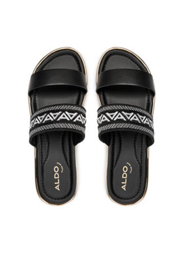 Aldo Klapki Alonya 13744851 Czarny. Kolor: czarny. Materiał: materiał
